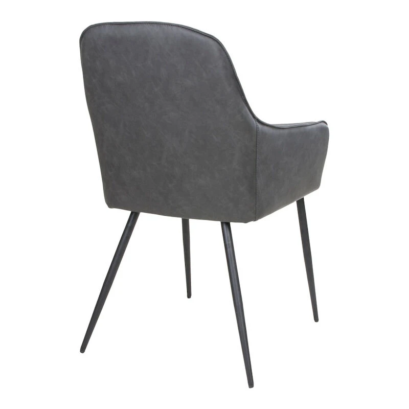 House Nordic Harbo Nojatuoli, Harmaa PU-keinonahka 2 House Nordic Harbo Nojatuoli, Harmaa PU-keinonahka - Image 2