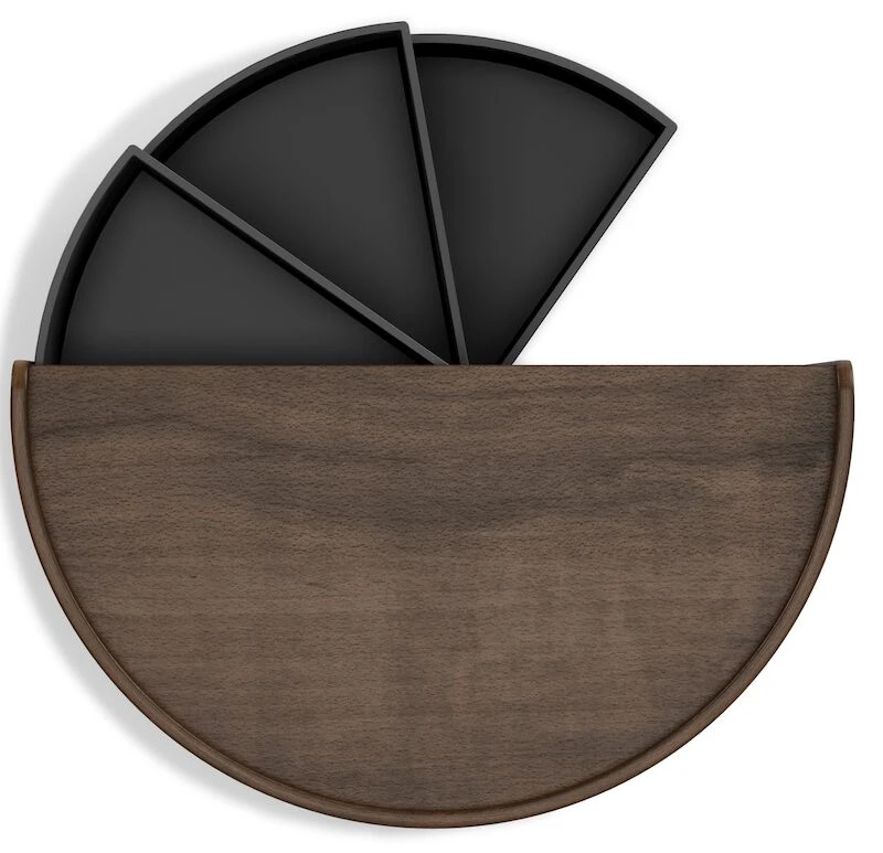 Umbra Moona Säilytysrasia, Musta/pähkinä 6 Umbra Moona Säilytysrasia, Musta/pähkinä - Image 6