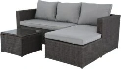 Oakland Divaanisohva Ja Sohvapöytä Tummanharmaa 10 Oakland Divaanisohva Ja Sohvapöytä Tummanharmaa -Yleinen Kotikauppa 11324 4