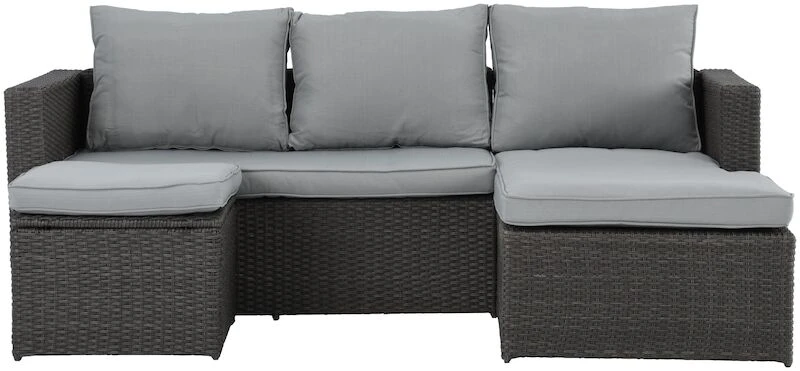 Oakland Divaanisohva Ja Sohvapöytä Tummanharmaa 3 Oakland Divaanisohva Ja Sohvapöytä Tummanharmaa - Image 3