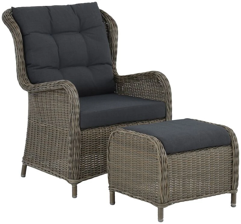 Butter Nojatuoli Ja Rahi Luonnonväri/ Musta 2 Butter Nojatuoli Ja Rahi Luonnonväri/ Musta - Image 2