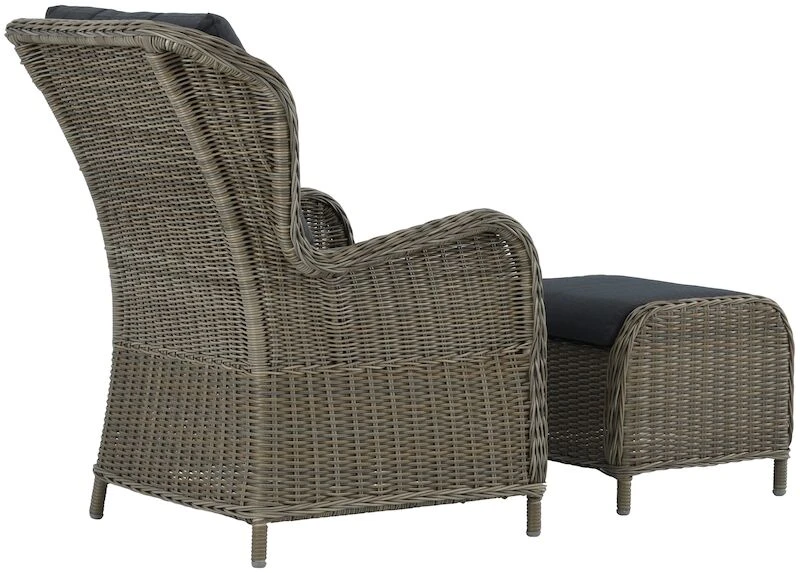 Butter Nojatuoli Ja Rahi Luonnonväri/ Musta 3 Butter Nojatuoli Ja Rahi Luonnonväri/ Musta - Image 3