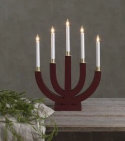 Star Trading Eli 5-haarainen Kynttelikkö Valkoinen