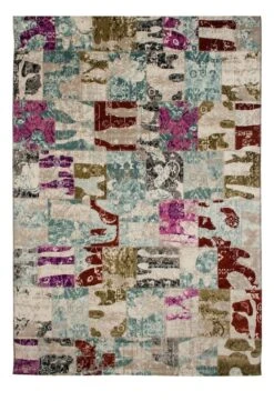 K/M Velour Puzzle Matto 155x230 Cm Multi