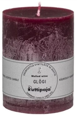 Puttipaja Läpivärjätty Tuoksukynttilä 10 Cm Glögi