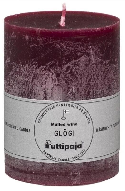 Puttipaja Läpivärjätty Tuoksukynttilä 10 Cm Glögi 1 Puttipaja Läpivärjätty Tuoksukynttilä 10 Cm Glögi
