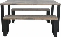 Ruska Ruokailuryhmä Penkeillä 150x100 Cm Savunharmaa/musta 9 Ruska Ruokailuryhmä Penkeillä 150x100 Cm Savunharmaa/musta -Yleinen Kotikauppa 209015 209020 ry 4