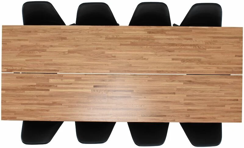 Tuohi-Bergen 8-hengen Ruokailuryhmä Musta/lakattu Tammi 6 Tuohi-Bergen 8-hengen Ruokailuryhmä Musta/lakattu Tammi - Image 6