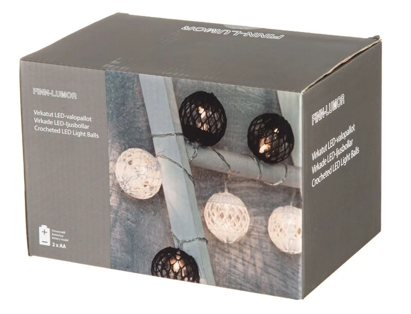 Finnlumor Virkatut Paristovaloketju 1 Finnlumor Virkatut Paristovaloketju