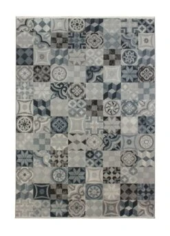 K/M Torino Piastrella Matto 160x230 Cm Sininen 6 K/M Torino Piastrella Matto 160x230 Cm Sininen -Yleinen Kotikauppa 30562