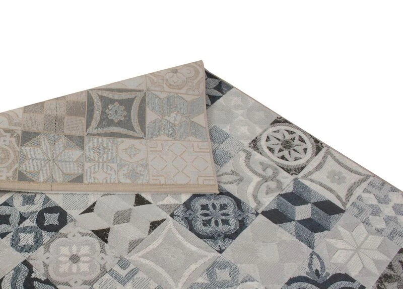 K/M Torino Piastrella Matto 160x230 Cm Sininen 4 K/M Torino Piastrella Matto 160x230 Cm Sininen - Image 4