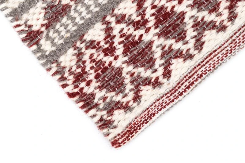 4Living Lappi Villamatto 80x200 Cm Punainen/harmaa 3 4Living Lappi Villamatto 80x200 Cm Punainen/harmaa - Image 3