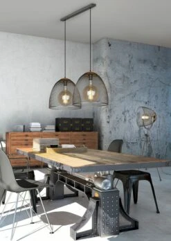 Trio Ivar Riippuvalaisin 2-os. E27 Antiikkiteräs