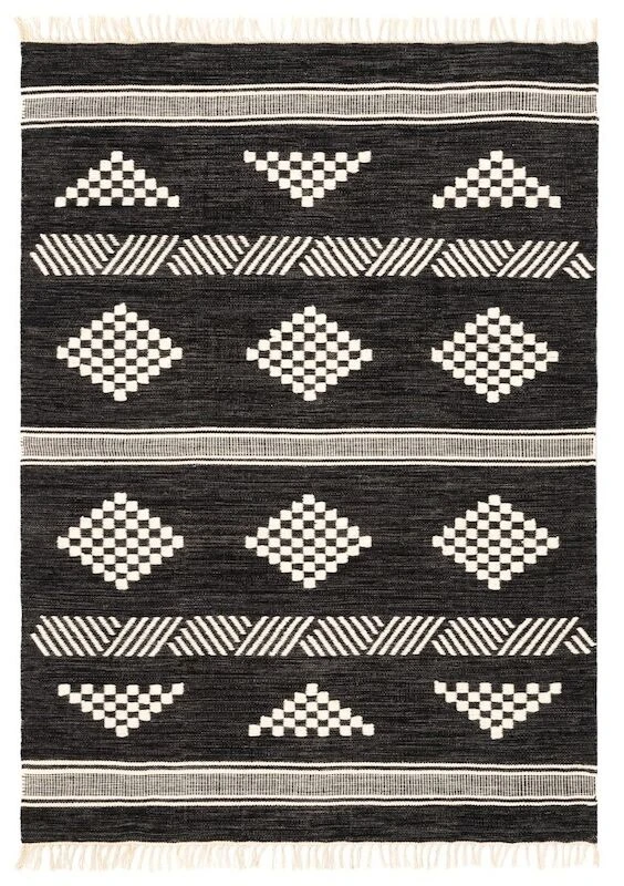 4Living Inari Villamatto 140x200 Cm Musta/valkoinen 3 4Living Inari Villamatto 140x200 Cm Musta/valkoinen - Image 3