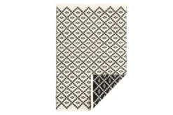 4Living Huurre Kaksipuolinen Villamatto 80x200 Cm Musta/valkoinen