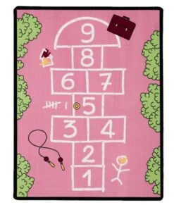 4Living Hyppy Bukleematto 100x150 Cm Pinkki