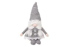 Winterseason Tonttutyttö 33 Cm Harmaavalkoinen