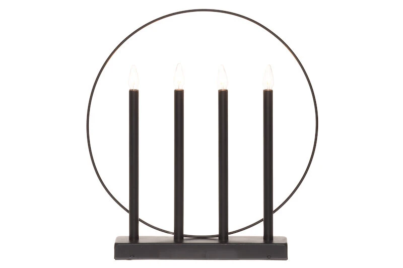 Finnlumor 4-haarainen Kynttelikkö Metalli Musta 3 Finnlumor 4-haarainen Kynttelikkö Metalli Musta - Image 3