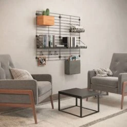 Metaltex Mural Hylly 43x15x13 Cm, Musta 7 Metaltex Mural Hylly 43x15x13 Cm, Musta -Yleinen Kotikauppa 377010 living2 3