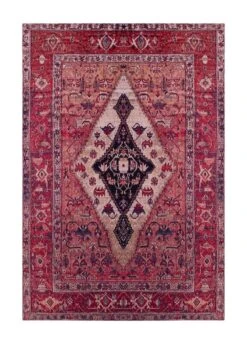K/M Tibet Afghan Matto 133x190 Cm Punainen -Yleinen Kotikauppa 41353