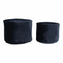 House Nordic Lucca Säilytyskorit Sametti Sininen 2kpl -Yleinen Kotikauppa 4401170 1