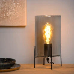 Lucide Steffie Pöytävalaisin Beige/musta -Yleinen Kotikauppa 45566 01 65 2