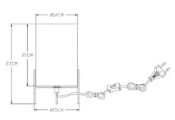 Lucide Steffie Pöytävalaisin Beige/musta -Yleinen Kotikauppa 45566 01 65 3 1