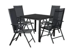 Outfit Noah Puutarhapöytä 90x90 Cm Musta