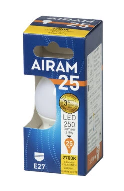 Airam Led-lamppu P45 827 250lm E27 OP 3 W