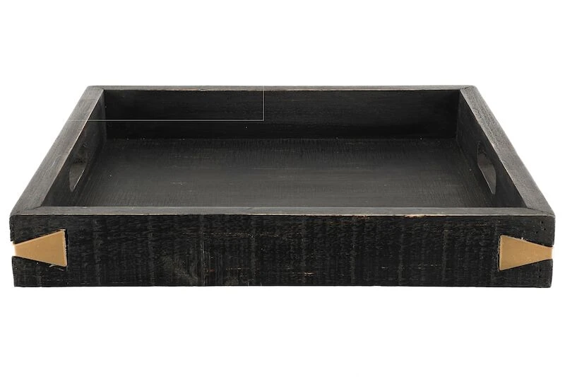 4Living Roots Tarjotin 2 Kpl Musta 1 4Living Roots Tarjotin 2 Kpl Musta