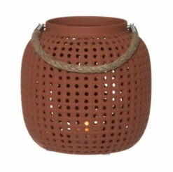 4Living Pisa Lyhty Ø16,5x16 Cm Hiekka 6 4Living Pisa Lyhty Ø16,5x16 Cm Hiekka -Yleinen Kotikauppa 4Living Pisa lyhty O165x16 cm terracotta 2