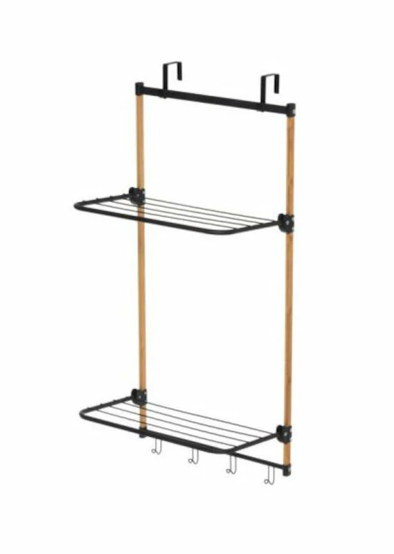 4Living Bambukuivausteline Oveen 45x28x100 Cm Musta/luonnonväri 4 4Living Bambukuivausteline Oveen 45x28x100 Cm Musta/luonnonväri - Image 4