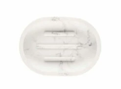 4Living Marmorisaippua-alunen 11,8x8,5x2,3 Cm Valkoinen