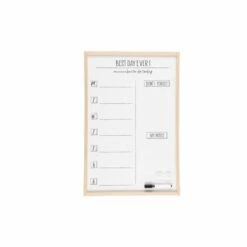 4Living Muistitaulu 40x60 Cm Valkoinen, Luonnonväri Kehys