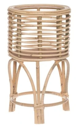 4Living Rottinki Kukkateline Pyöreä 48 Cm Luonnonväri