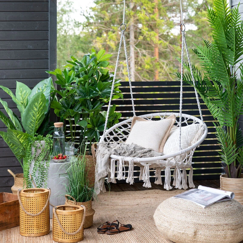 4living Boho Riipputuoli 80cm Valkoinen 2 4living Boho Riipputuoli 80cm Valkoinen - Image 2