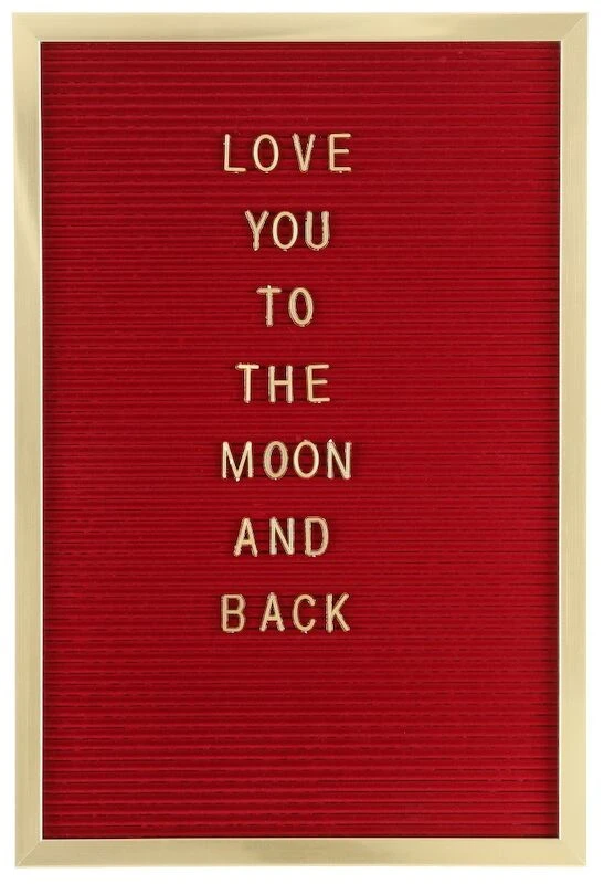 4Living Gold Kirjaintaulu Viininpunainen 3 4Living Gold Kirjaintaulu Viininpunainen - Image 3