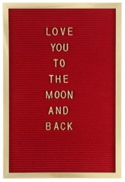 4Living Gold Kirjaintaulu Viininpunainen