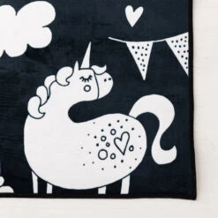 4Living I Believe Matto 100x150 Cm Musta/valkoinen