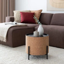 Bloomingville Cora Purkki Kannella, Luonnonväri 10 Bloomingville Cora Purkki Kannella, Luonnonväri -Yleinen Kotikauppa 4living korkki poyta musta ruskea web 7 2