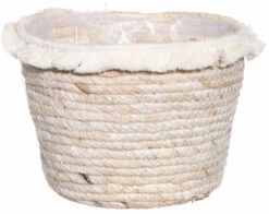 4Living Linda Suojaruukku Hapsuilla S Ø19 Cm Luonnonväri