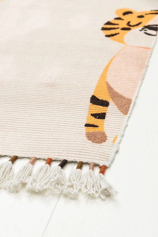 4Living Piilo Matto 90x150 Cm Luonnonvalkoinen/oranssi 3 4Living Piilo Matto 90x150 Cm Luonnonvalkoinen/oranssi - Image 3