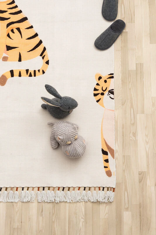 4Living Piilo Matto 90x150 Cm Luonnonvalkoinen/oranssi 2 4Living Piilo Matto 90x150 Cm Luonnonvalkoinen/oranssi - Image 2