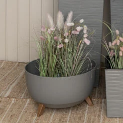 4Living Roma ECO Jalallinen Ruukku 40 Cm Hiekka