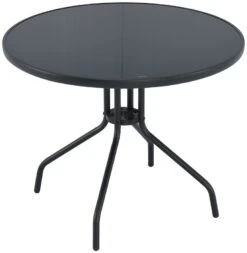 Cafe Puutarhapöytä Ø90cm Musta