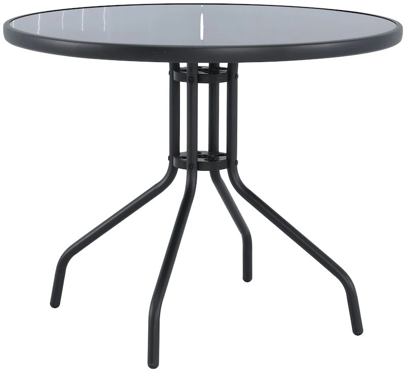 Cafe Puutarhapöytä Ø90cm Musta 2 Cafe Puutarhapöytä Ø90cm Musta - Image 2