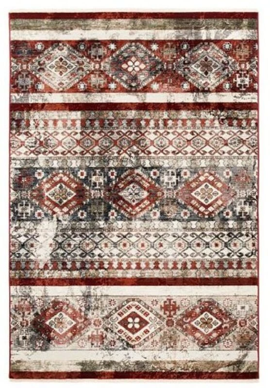 K/M Laura Aztek Matto 160x235 Cm Punainen/sininen 2 K/M Laura Aztek Matto 160x235 Cm Punainen/sininen - Image 2