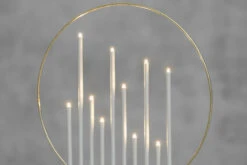 Finnlumor 10-haarainen Kynttelikkö Metalli Valkoinen