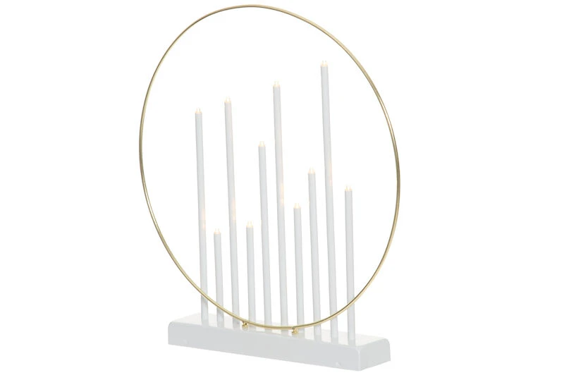 Finnlumor 10-haarainen Kynttelikkö Metalli Valkoinen 4 Finnlumor 10-haarainen Kynttelikkö Metalli Valkoinen - Image 4