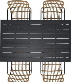 Noah-Oldie 4-hengen Ruokailuryhmä Luonnonväri/musta 10 Noah-Oldie 4-hengen Ruokailuryhmä Luonnonväri/musta -Yleinen Kotikauppa 629017 60531